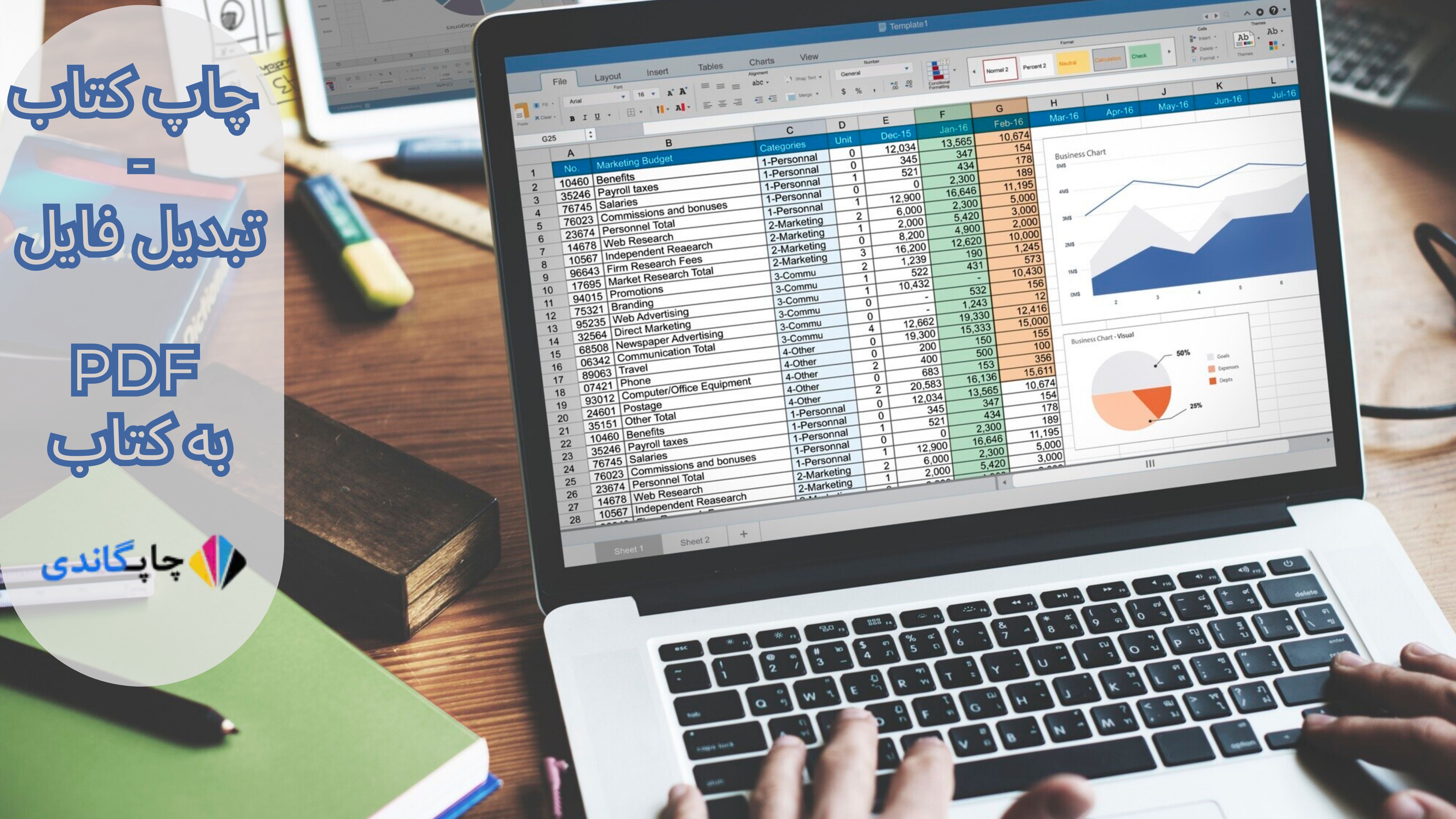 چاپ کتاب - تبدیل فایل  پی دی اف به کتاب